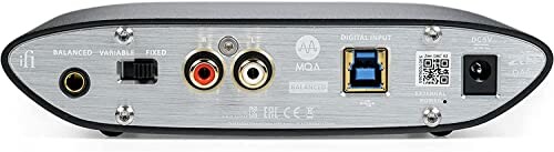 Back panel of an audio interface with various input and output ports.