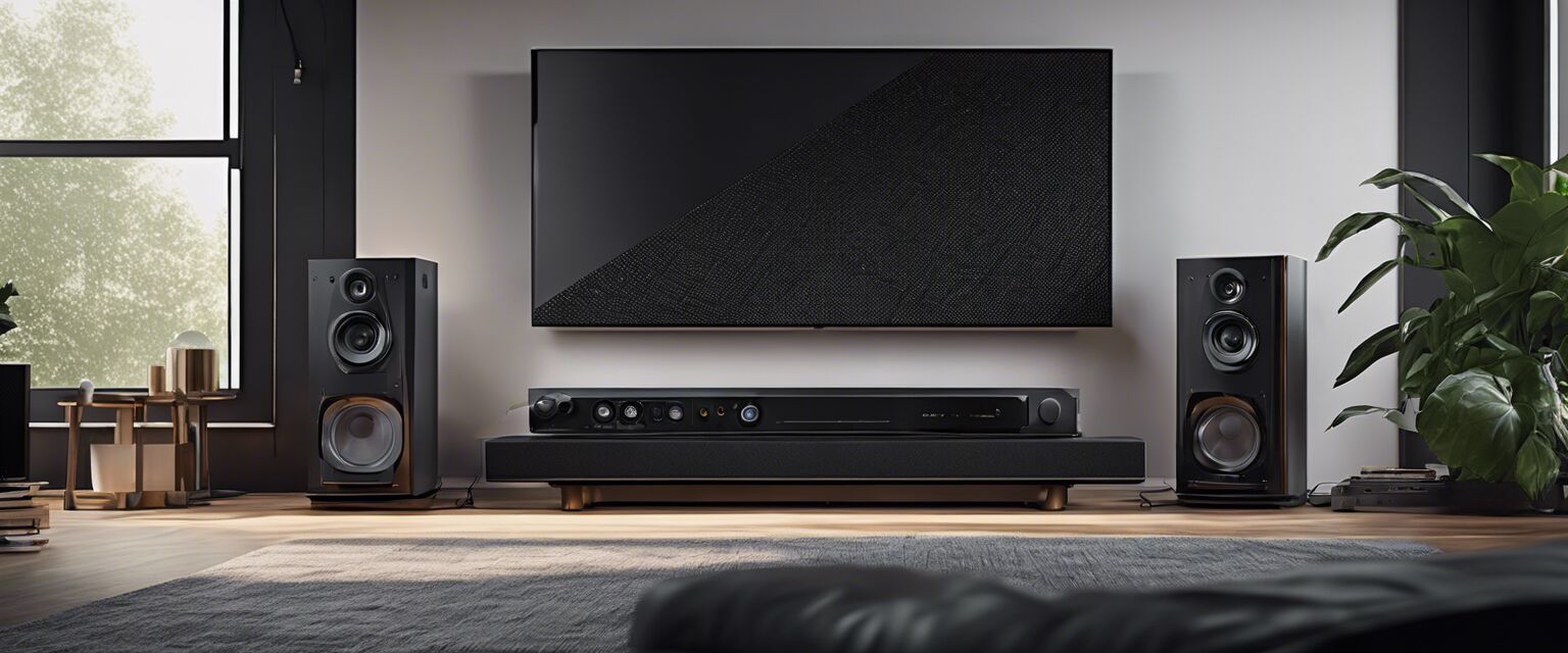 A modern home audio setup